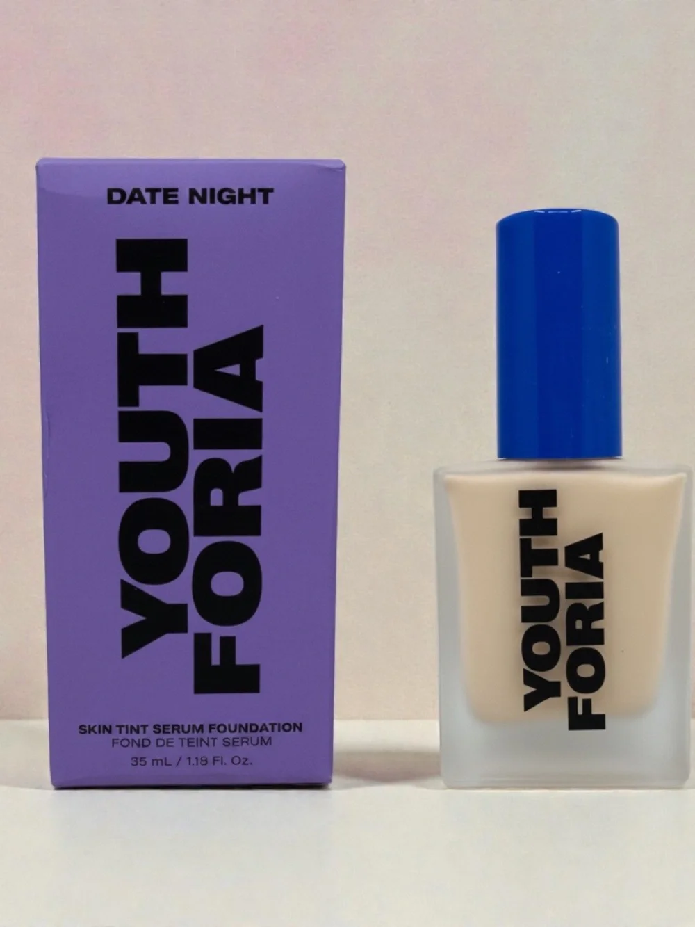 Youthforia Date Night Skin Tint Serum Foundation 110 Fair Neutral 35ml New